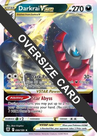 Image of Darkrai VSTAR (099/189) (Jumbo Card) [Sword & Shield: Astral Radiance]