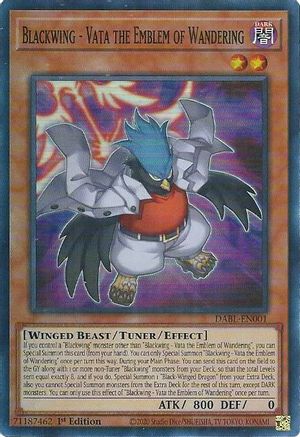 Image of Blackwing - Vata the Emblem of Wandering [DABL-EN001] Super Rare