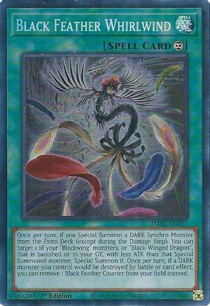 Image of Black Feather Whirlwind [DABL-EN052] Super Rare