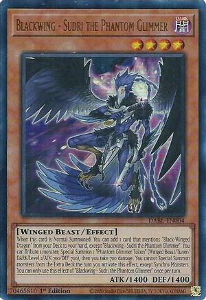 Image of Blackwing - Sudri the Phantom Glimmer [DABL-EN004] Ultra Rare
