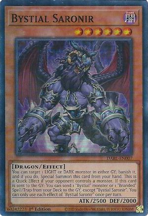 Image of Bystial Saronir [DABL-EN007] Super Rare