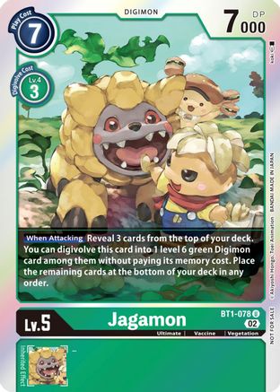 Image of Jagamon [BT1-078] (Official Tournament Pack Vol. 7) [Release Special Booster Promos]