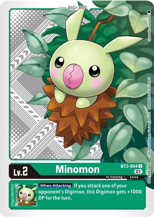Image of Minomon [BT3-004] (Winner Pack Xros Encounter) [Release Special Booster Promos]