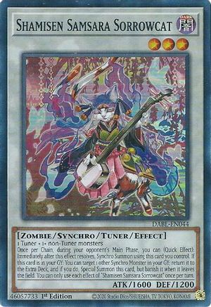 Image of Shamisen Samsara Sorrowcat [DABL-EN044] Super Rare