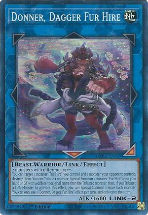 Image of Donner, Dagger Fur Hire [DABL-EN049] Super Rare