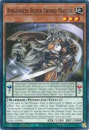 Image of Amazoness Silver Sword Master [DABL-EN094] Common