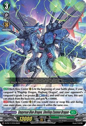 Image of Empyrean Blue Dragon, Shelling Cannon Dragon (D-PR/117EN) [D Promo Cards]