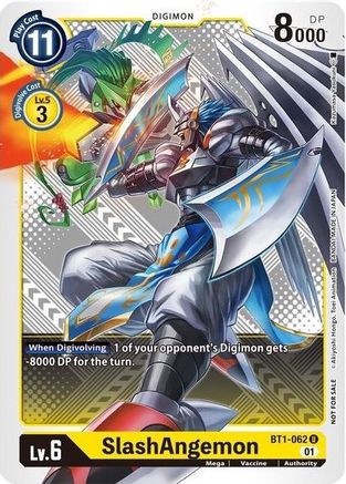 Image of SlashAngemon (XROS Encounter Pre-Release Tournament Winner Card) (BT1-062) - Xros Encounter Pre-Release Cards