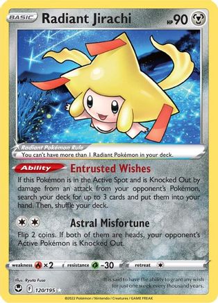 Image of Radiant Jirachi (120/195) [Sword & Shield: Silver Tempest]