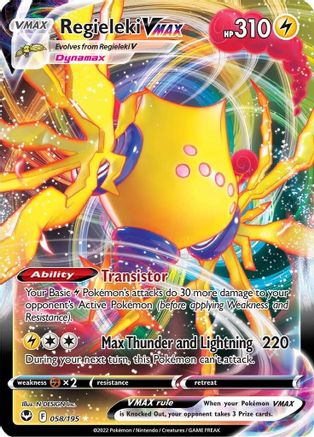 Image of Regieleki VMAX (058/195) [Sword & Shield: Silver Tempest]