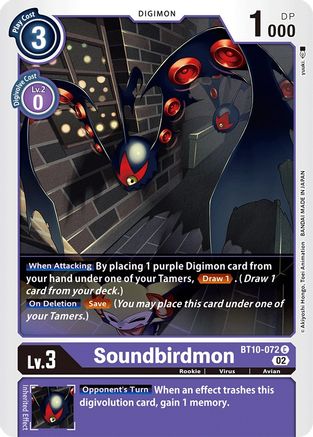 Image of Soundbirdmon [BT10-072] [Xros Encounter]