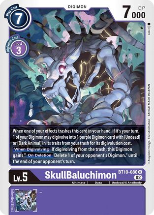 Image of SkullBaluchimon [BT10-080] [Xros Encounter]