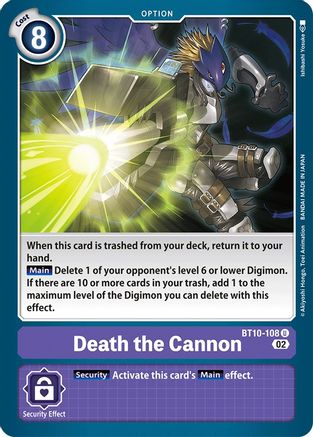 Image of Death the Cannon [BT10-108] [Xros Encounter]