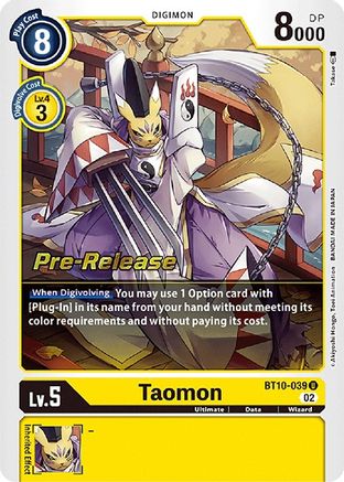 Image of Taomon (BT10-039) - Xros Encounter Pre-Release Cards