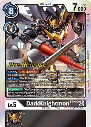 Image of DarkKnightmon (BT10-066) - Xros Encounter Pre-Release Cards