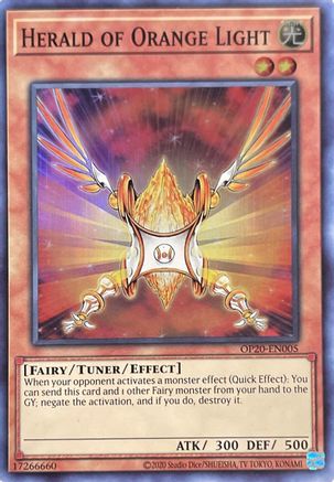 Image of Herald of Orange Light [OP20-EN005] Super Rare