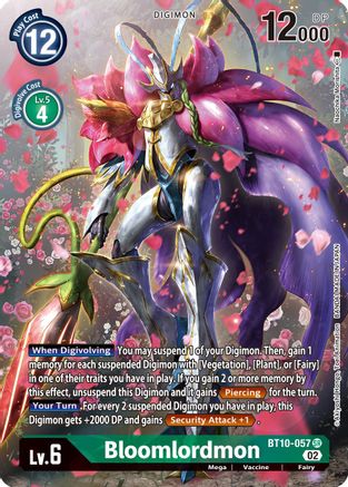 Image of Bloomlordmon [BT10-057] (Alternate Art) [Xros Encounter]