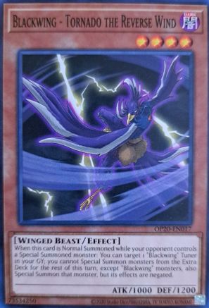 Image of Blackwing - Tornado the Reverse Wind [OP20-EN017] Common