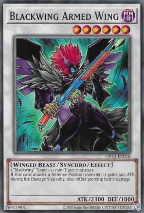Image of Blackwing Armed Wing [OP20-EN018] Common