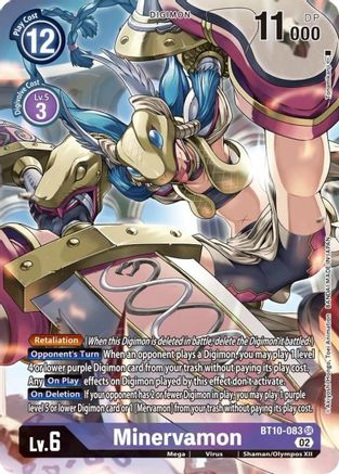 Image of Minervamon [BT10-083] (Alternate Art) [Xros Encounter]