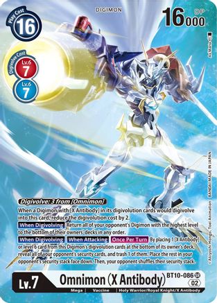 Image of Omnimon (X Antibody) [BT10-086] (Alternate Art) [Xros Encounter]
