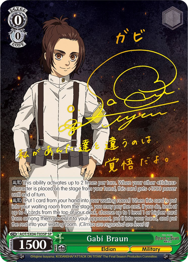 Image of Gabi Braun (Foil) [Attack On Titan: Final Season]