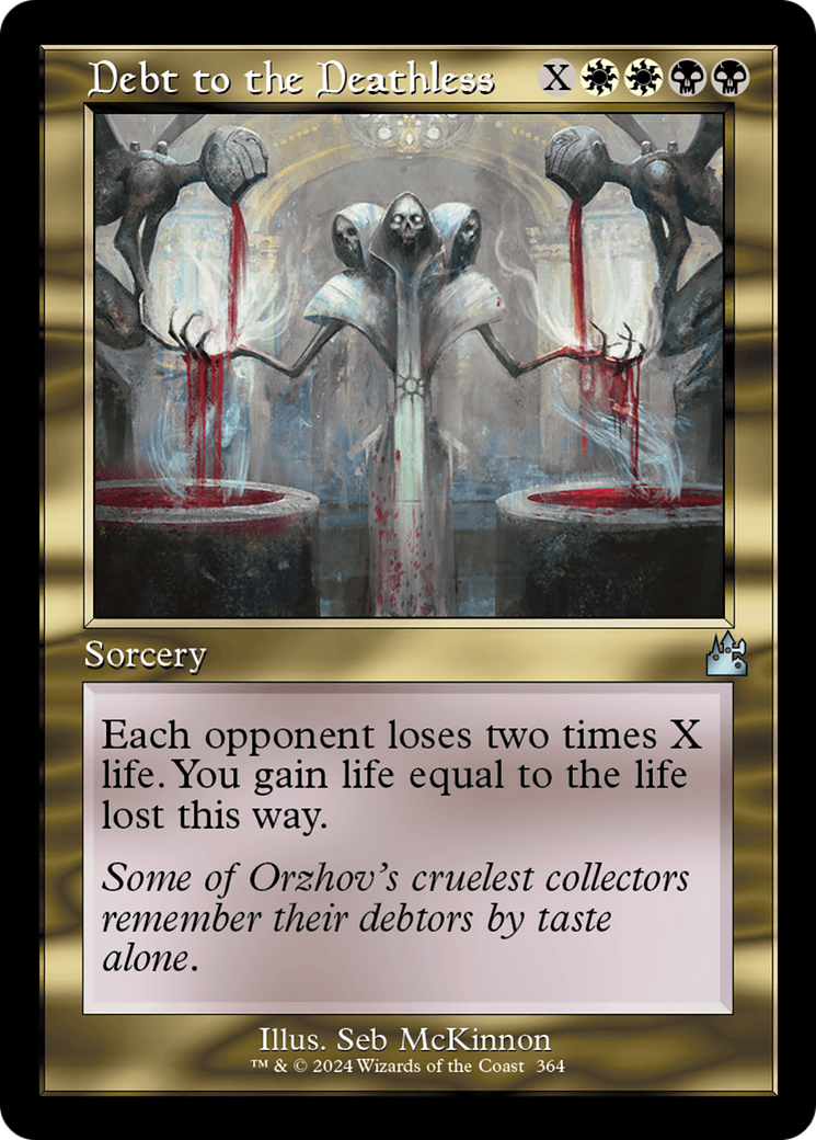 Image of Debt to the Deathless (Retro Frame) [Ravnica Remastered]