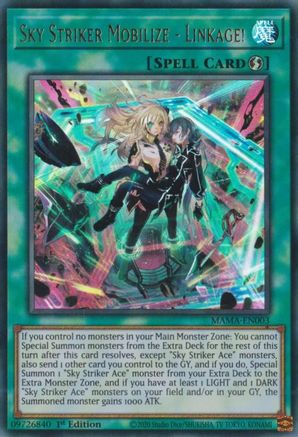 Image of Sky Striker Mobilize - Linkage! [MAMA-EN003] Ultra Rare