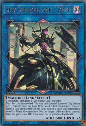 Image of Sky Striker Ace - Zeke [MAMA-EN008] Ultra Rare