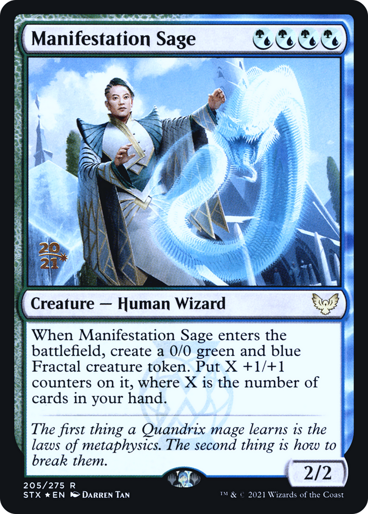 Image of Manifestation Sage [Strixhaven: School of Mages Prerelease Promos]