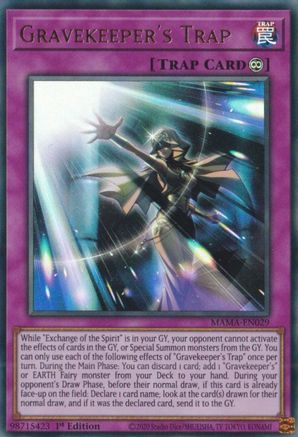 Image of Gravekeeper's Trap [MAMA-EN029] Ultra Rare