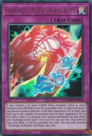 Image of Exchange of Despair and Hope [MAMA-EN030] Ultra Rare