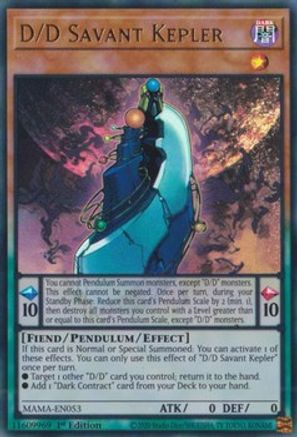 Image of D/D Savant Kepler [MAMA-EN053] Ultra Rare