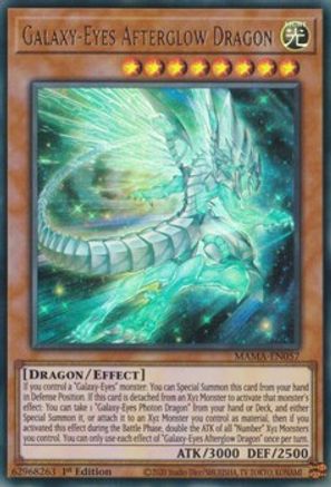 Image of Galaxy-Eyes Afterglow Dragon [MAMA-EN057] Ultra Rare