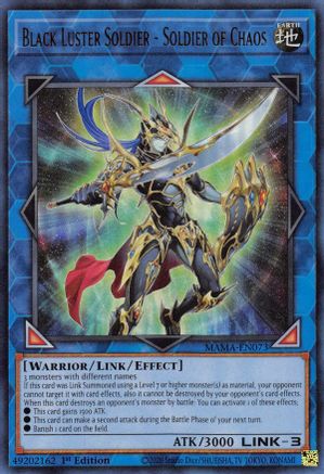 Image of Black Luster Soldier - Soldier of Chaos [MAMA-EN073] Ultra Rare