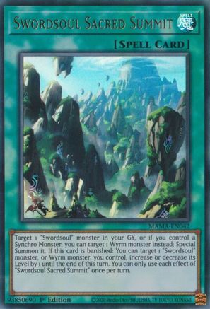 Image of Swordsoul Sacred Summit [MAMA-EN042] Ultra Rare