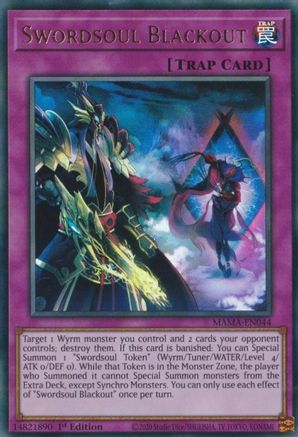 Image of Swordsoul Blackout [MAMA-EN044] Ultra Rare