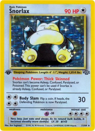 Image of Snorlax (11/64) [Jungle 1st Edition]