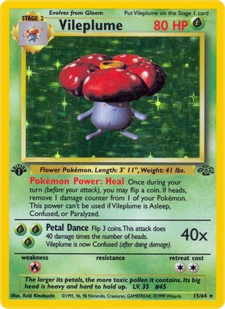 Image of Vileplume (15/64) [Jungle 1st Edition]