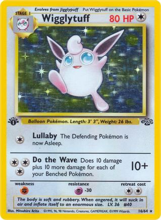 Image of Wigglytuff (16/64) [Jungle 1st Edition]