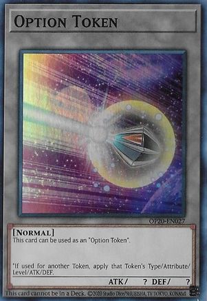 Image of Option Token [OP20-EN027] Super Rare