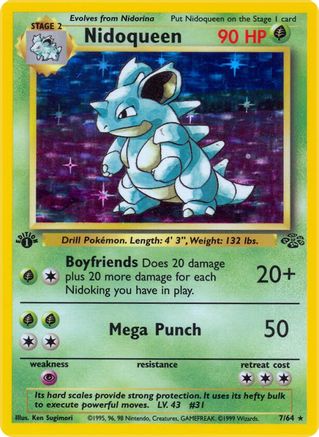 Image of Nidoqueen (7/64) [Jungle 1st Edition]