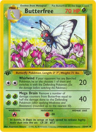 Image of Butterfree (33/64) [Jungle 1st Edition]