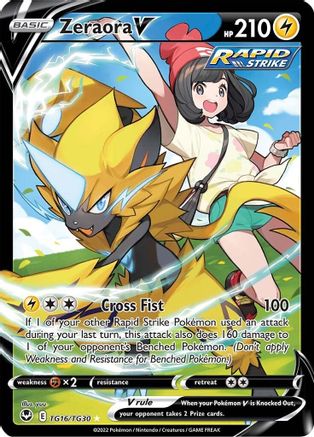 Image of Zeraora V (TG16/TG30) [Sword & Shield: Silver Tempest]