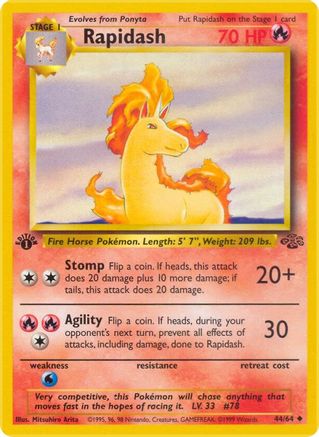 Image of Rapidash (44/64) [Jungle 1st Edition]