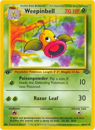 Image of Weepinbell (48/64) [Jungle 1st Edition]