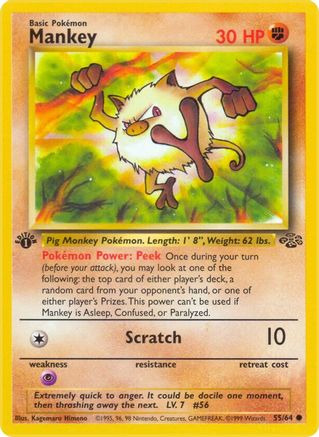 Image of Mankey (55/64) [Jungle 1st Edition]