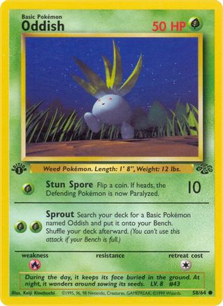 Image of Oddish (58/64) [Jungle 1st Edition]