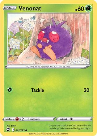 Image of Venonat (001/195) [Sword & Shield: Silver Tempest]