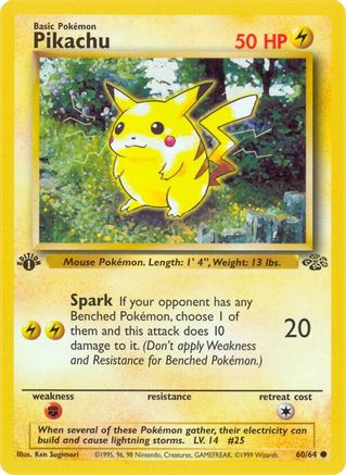 Image of Pikachu (60/64) [Jungle 1st Edition]